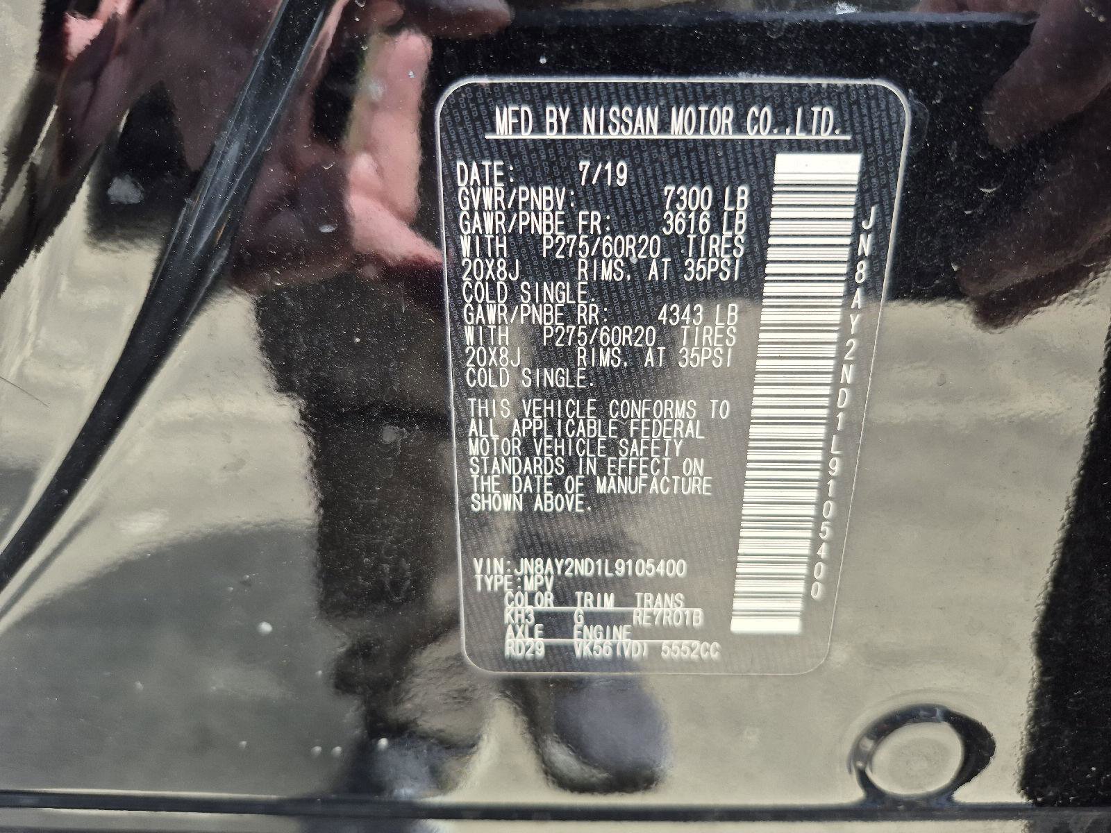 Used 2020 Nissan Armada SL w/ Premium Package image 5