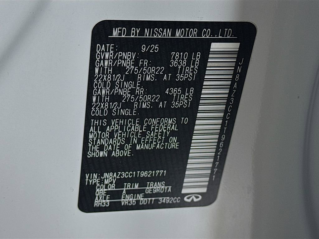 Certified 2026 INFINITI QX80 Autograph w/ Premium Cargo Package image 44