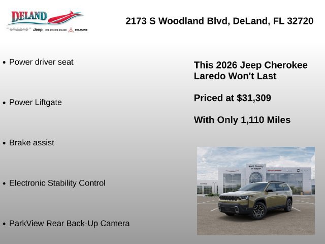 New 2026 Jeep Cherokee Laredo AWD/4WD image 7
