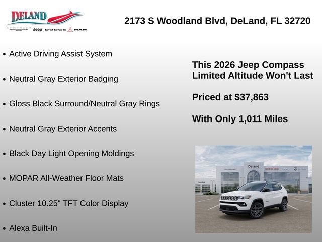 New 2026 Jeep Compass Limited w/ Sun, Sound & Navigation Group AWD/4WD image 38