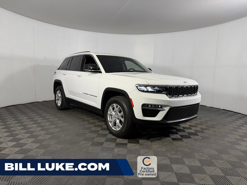 Certified 2023 Jeep Grand Cherokee Limited w/ Trailer Tow Prep Group (B)
