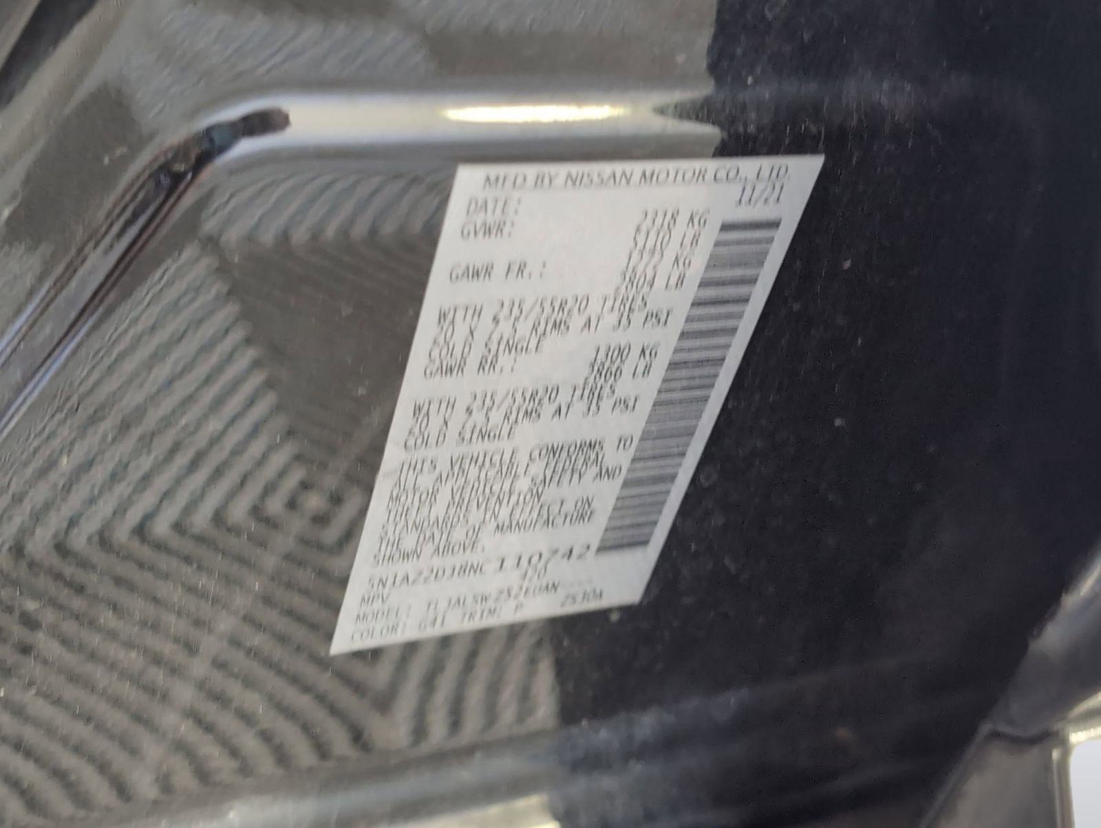 Used 2022 Nissan Murano Platinum w/ Cargo Package image 20