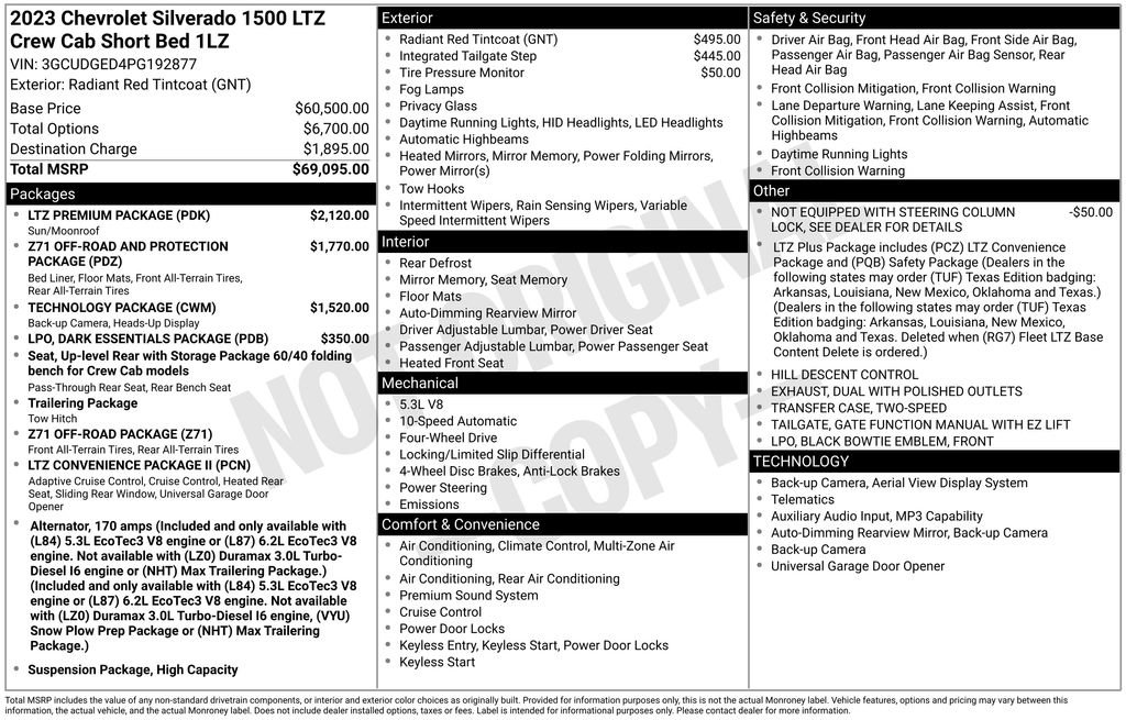 Used 2023 Chevrolet Silverado 1500 LTZ w/ LTZ Premium Package image 35