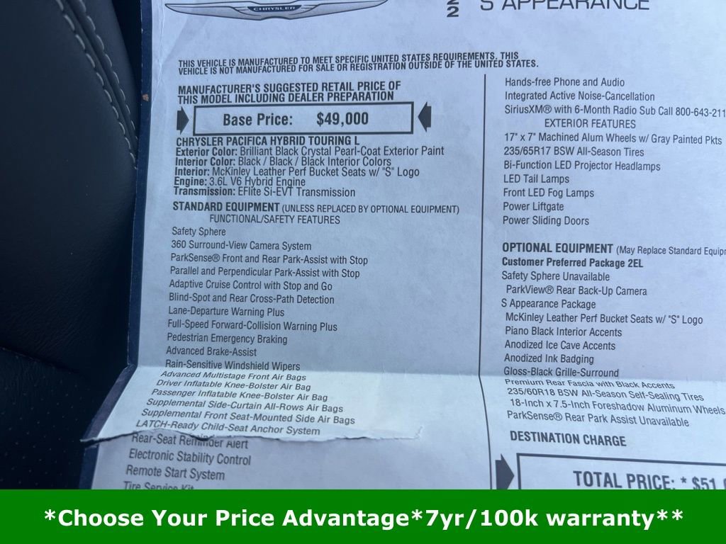 Certified 2022 Chrysler Pacifica Touring-L w/ S Appearance Package image 34