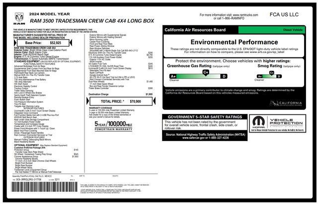 Used 2024 RAM 3500 Tradesman w/ Chrome Appearance Group image 52