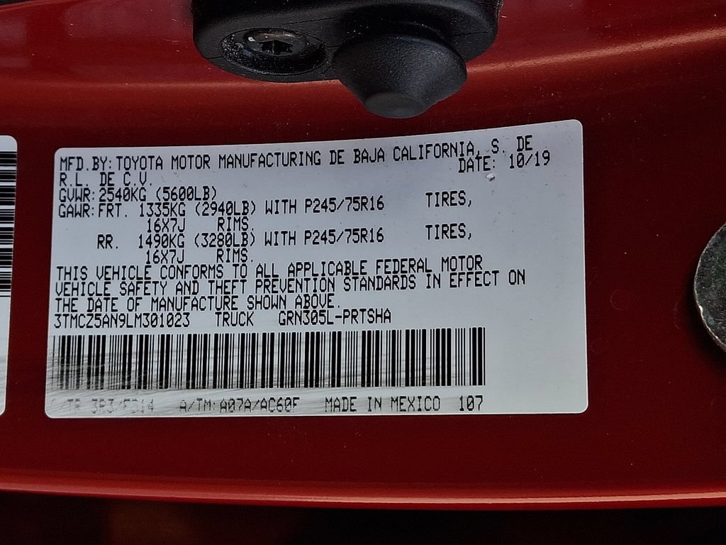Used 2020 Toyota Tacoma SR AWD/4WD image 26