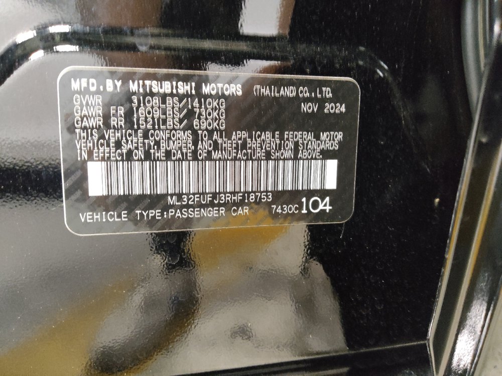 Used 2024 Mitsubishi Mirage G4 Black Edition FWD image 33