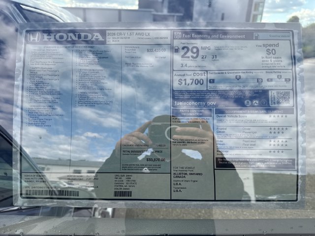 New 2026 Honda CR-V LX image 30