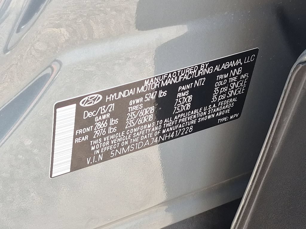Certified 2022 Hyundai Santa Fe SE AWD/4WD image 28