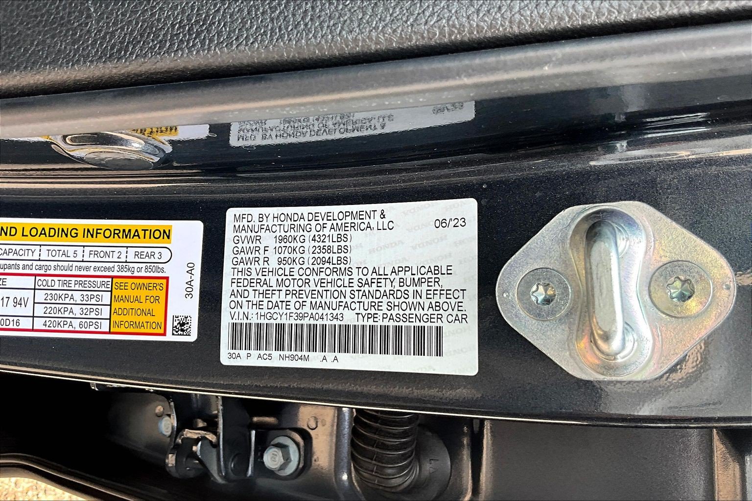 Certified 2023 Honda Accord EX image 34