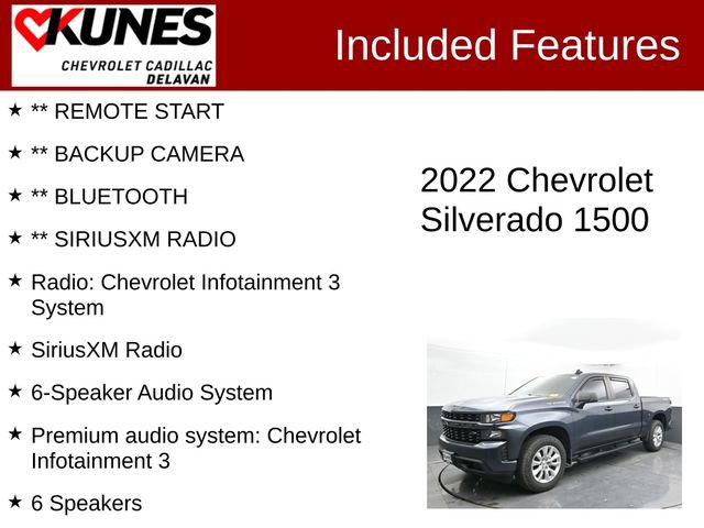 Used 2022 Chevrolet Silverado 1500 Custom w/ Safety Confidence Package image 3