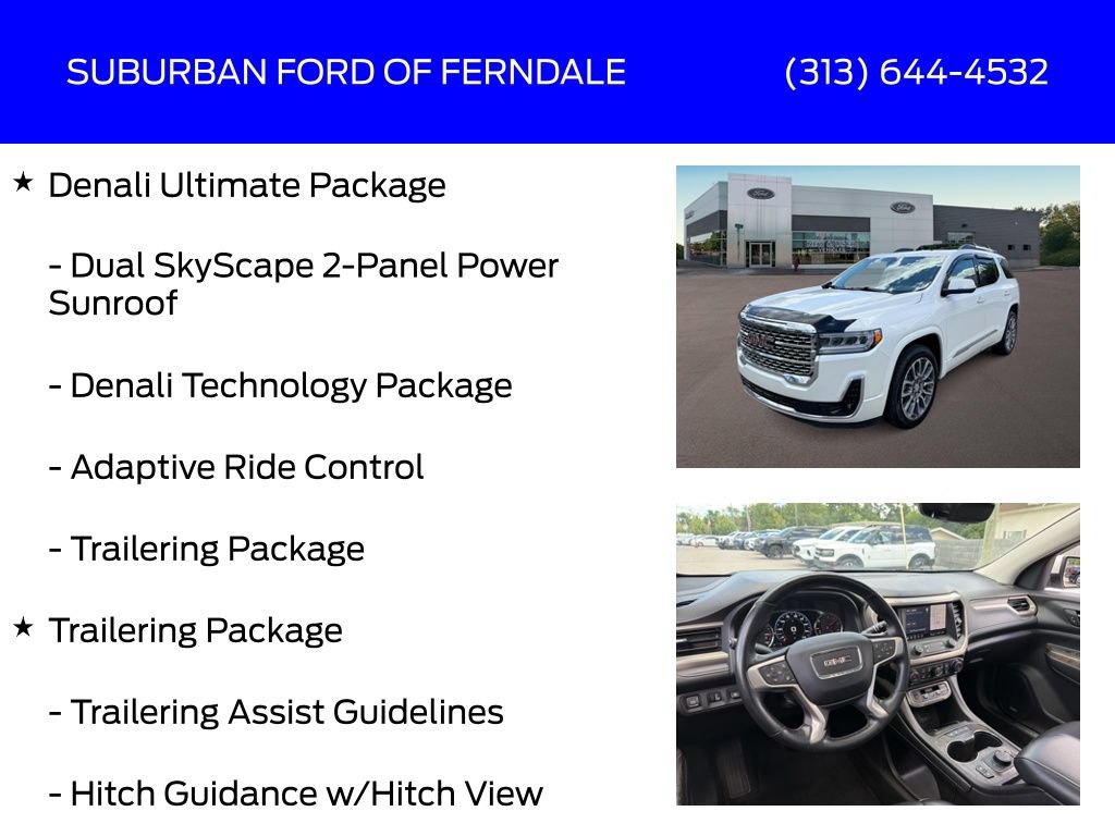 Used 2023 GMC Acadia Denali w/ Denali Ultimate Package AWD/4WD image 9