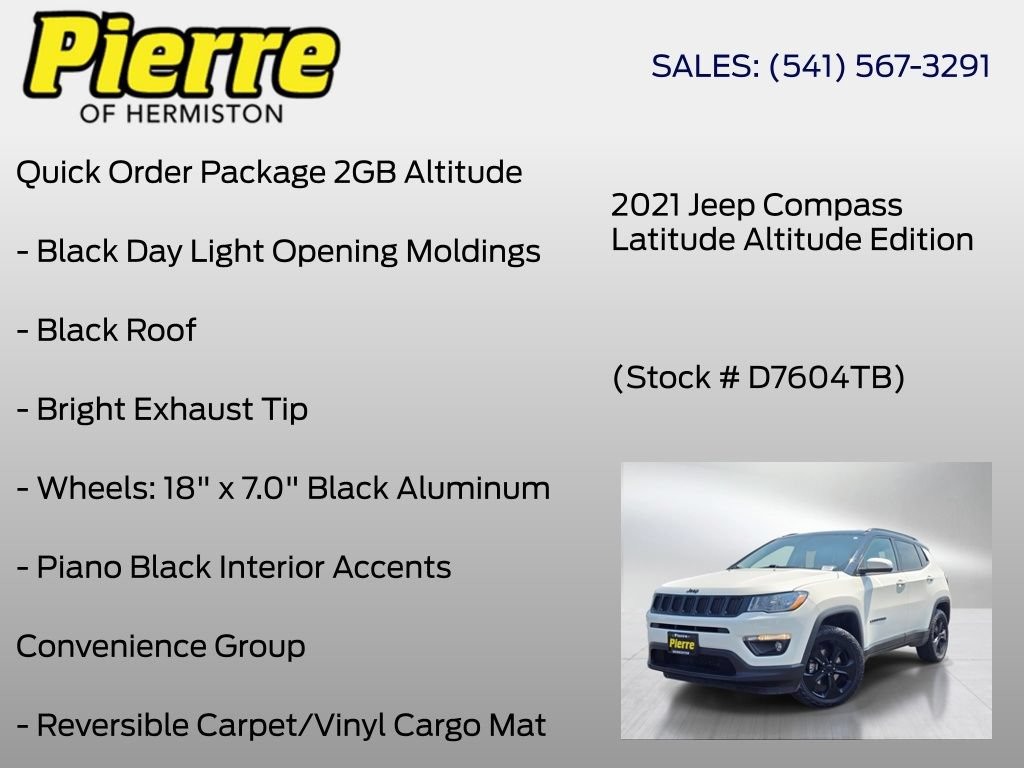 Used 2021 Jeep Compass Latitude AWD/4WD image 12