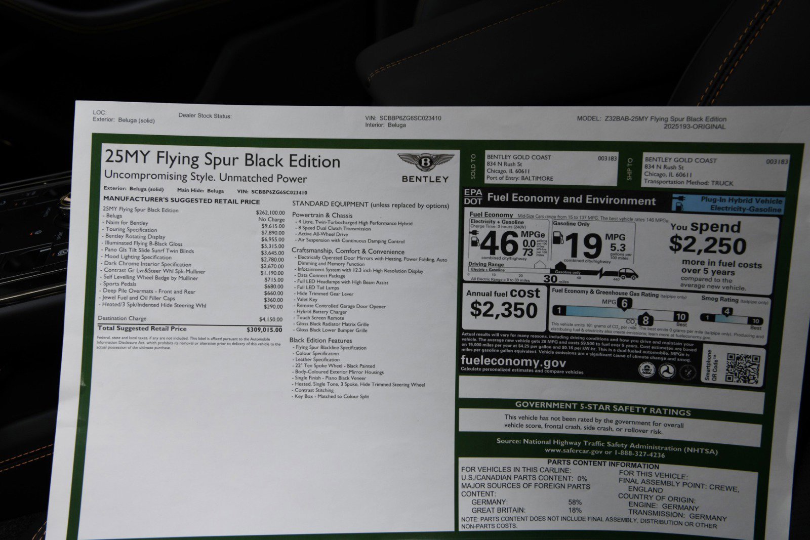 New 2025 Bentley Flying Spur Plug-In Hybrid image 28