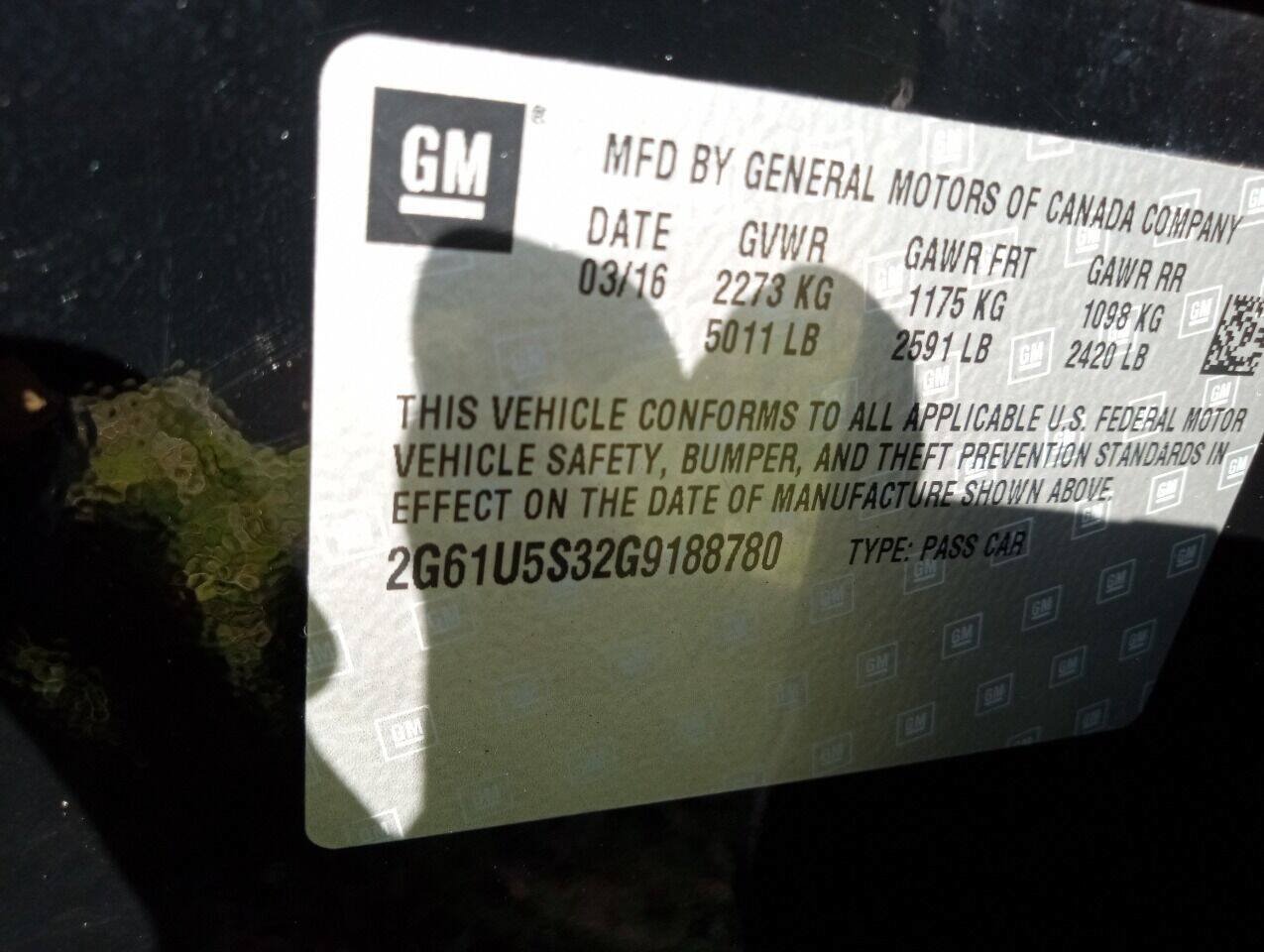 Used 2016 Cadillac XTS w/ Rear Seat Comfort Package FWD image 16