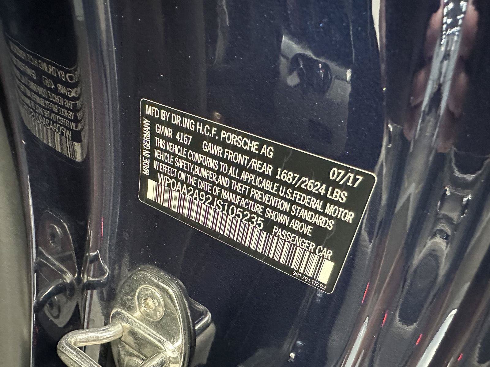 Certified 2018 Porsche 911 Carrera RWD image 18