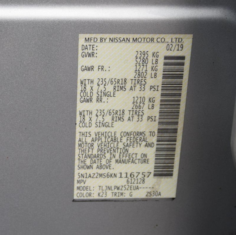Used 2019 Nissan Murano S AWD/4WD image 39