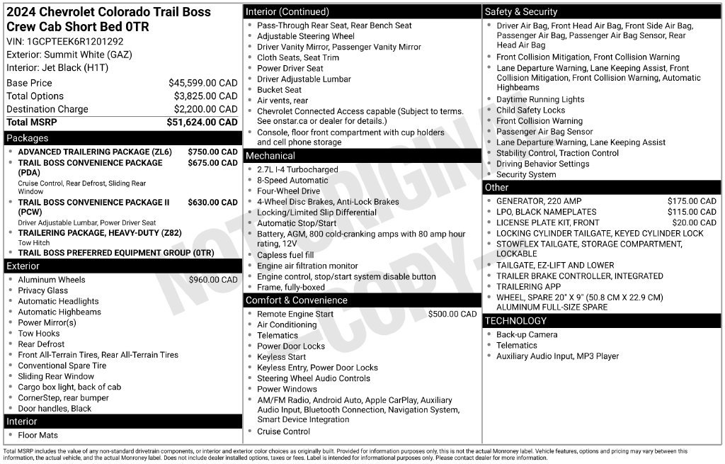 Certified 2024 Chevrolet Colorado Trail Boss w/ Advanced Trailering Package AWD/4WD image 9