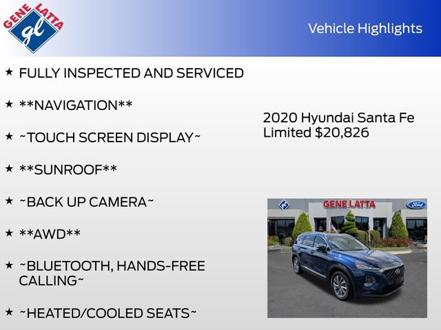 Used 2020 Hyundai Santa Fe Limited w/ Cargo Package AWD/4WD image 35