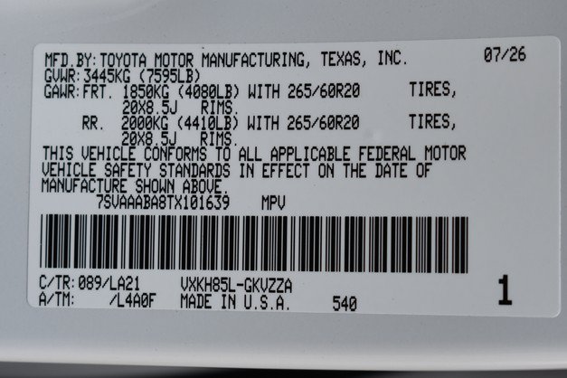 New 2026 Toyota Sequoia Platinum w/ TRD Off-Road Package AWD/4WD image 18