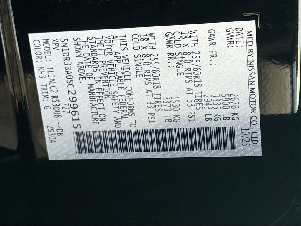 New 2025 Nissan Pathfinder SV image 36