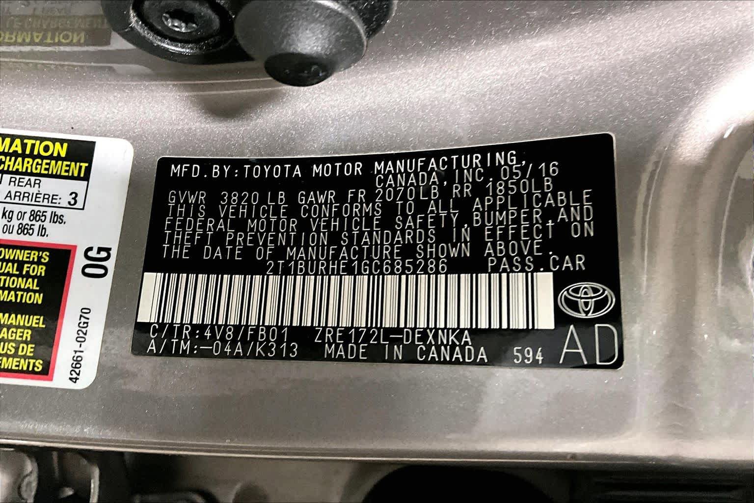 Used 2016 Toyota Corolla LE FWD image 33