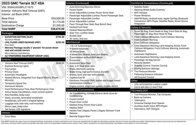 Used 2023 GMC Terrain SLT w/ Elevation Edition image 38