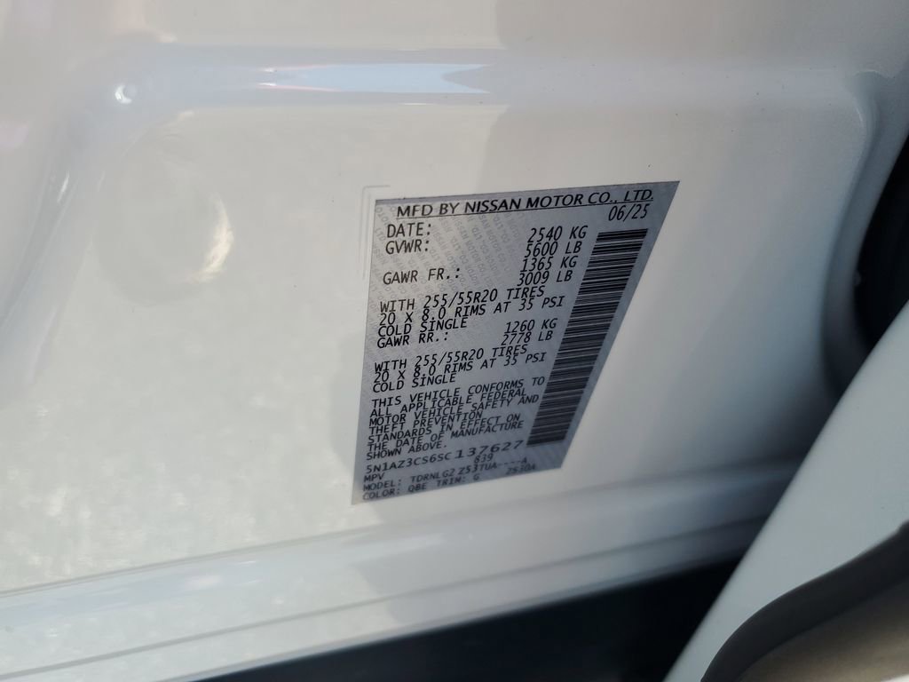 New 2025 Nissan Murano SL AWD/4WD image 40