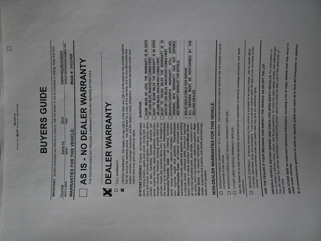 Used 2024 Hyundai Santa Fe Limited image 10