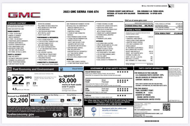 Used 2023 GMC Sierra 1500 AT4 w/ AT4 Premium Package image 34