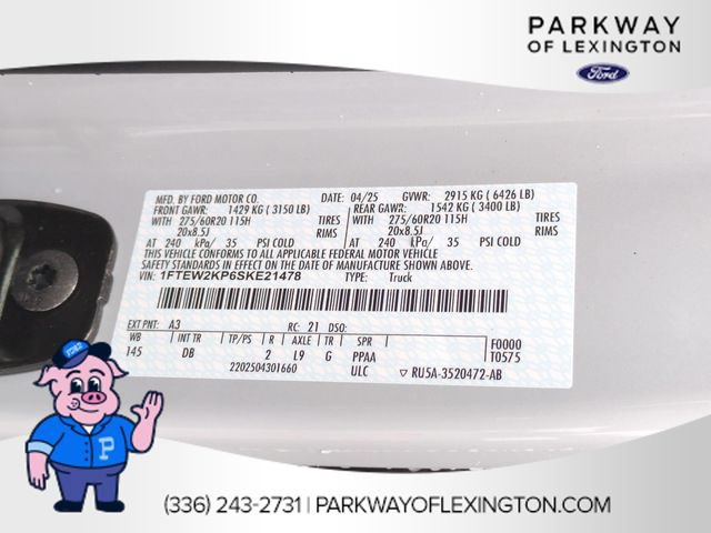 Used 2025 Ford F150 STX w/ Equipment Group 200A RWD image 34