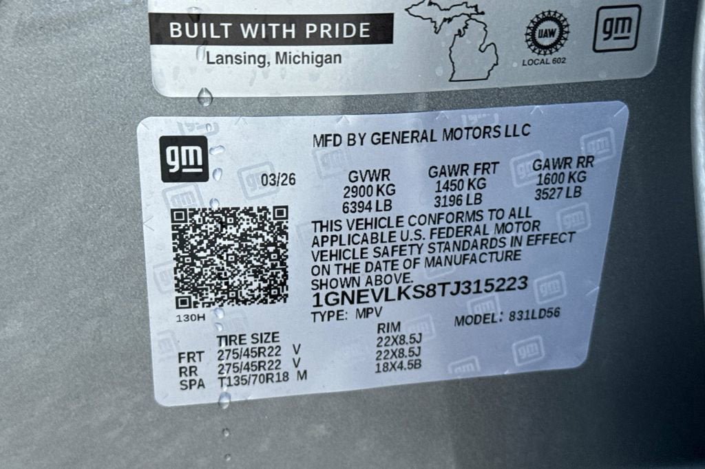 New 2026 Chevrolet Traverse RS AWD/4WD image 30