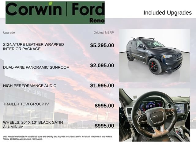 Used 2018 Jeep Grand Cherokee SRT AWD/4WD image 3