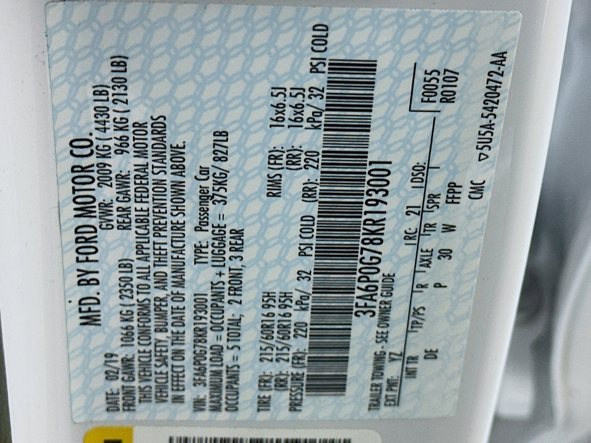 Used 2019 Ford Fusion S image 12