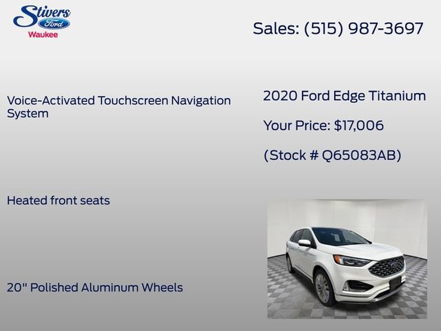 Used 2020 Ford Edge Titanium w/ Equipment Group 301A AWD/4WD image 31