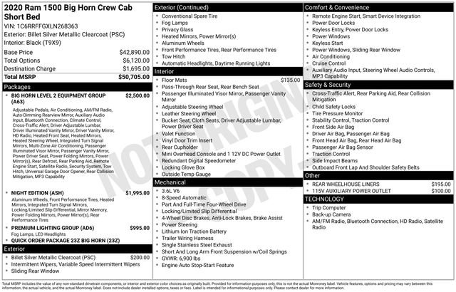 Used 2020 RAM 1500 Big Horn AWD/4WD image 38