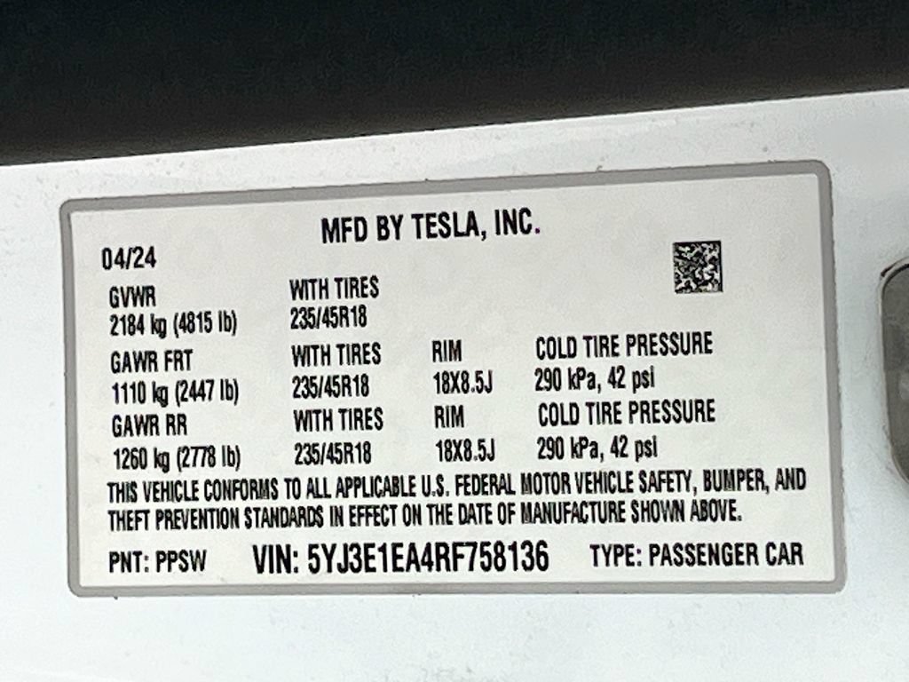 Used 2024 Tesla Model 3 RWD image 33
