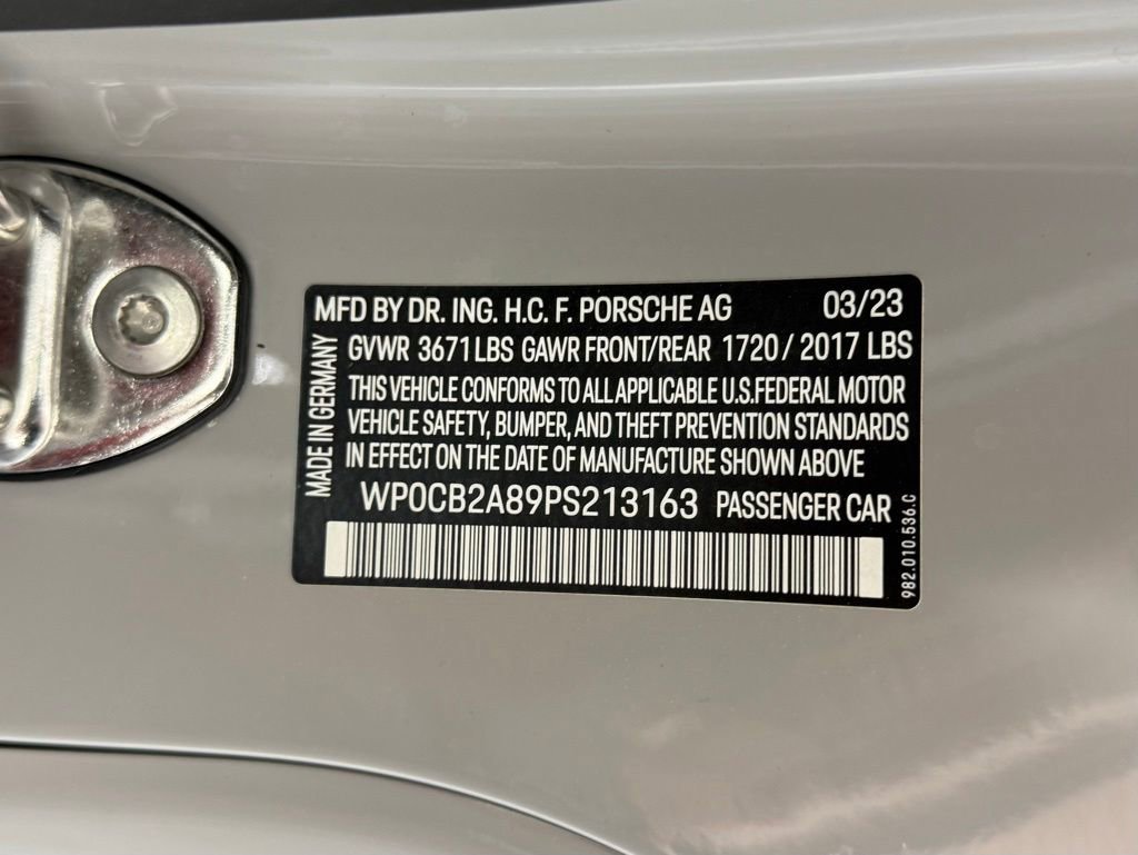 Certified 2023 Porsche 718 Boxster S RWD image 33