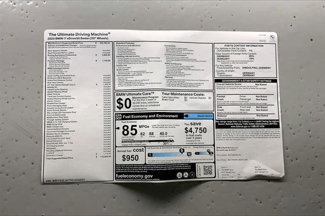 New 2025 BMW i7 eDrive50 image 12