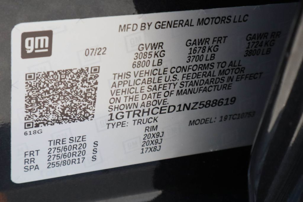 Certified 2022 GMC Sierra 1500 Elevation w/ LPO, Elevation Black Package image 32
