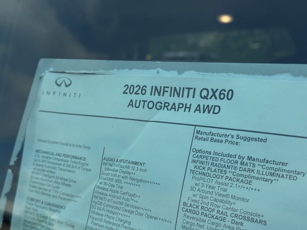 New 2026 INFINITI QX60 Autograph image 24