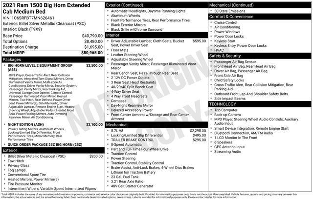 Used 2021 RAM 1500 Big Horn AWD/4WD image 24