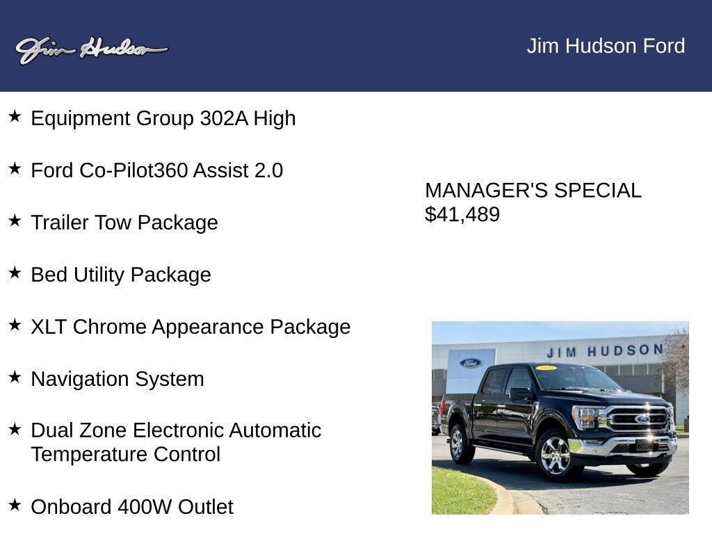 Certified 2023 Ford F150 XLT w/ Equipment Group 302A High image 12