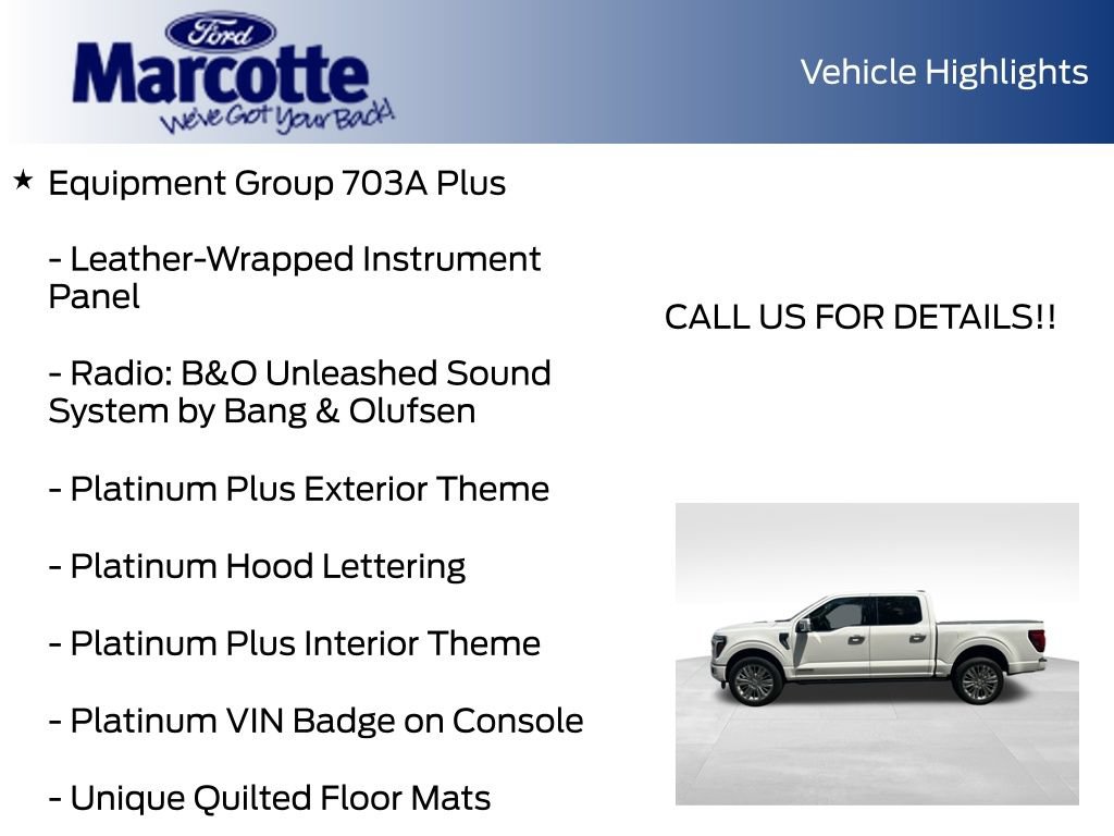Used 2024 Ford F150 Platinum w/ Equipment Group 703A Plus AWD/4WD image 17
