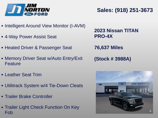 Used 2023 Nissan Titan PRO-4X w/ Pro-4x Convenience Package AWD/4WD image 44