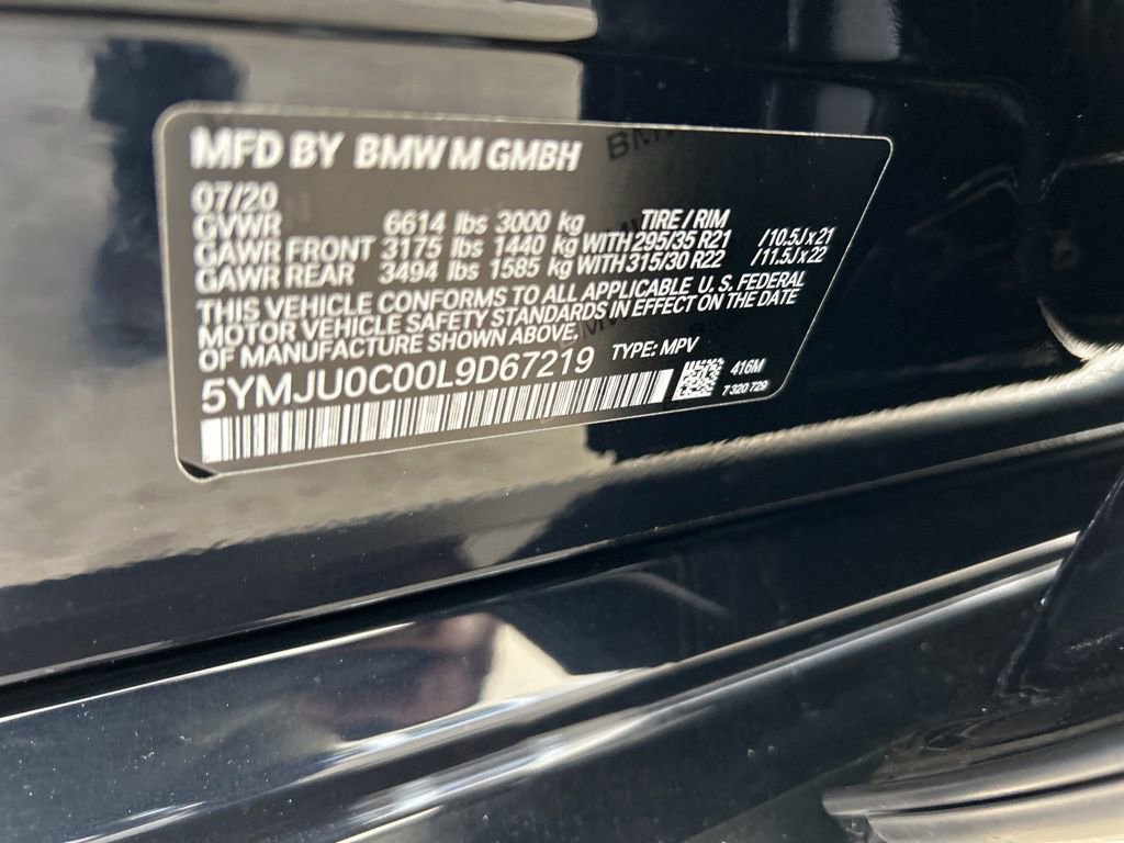 Used 2020 BMW X5 M Competition w/ Executive Package image 52