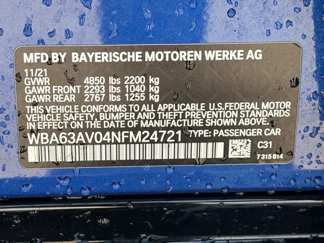 Used 2022 BMW 430i Gran Coupe w/ M Sport Package RWD image 36
