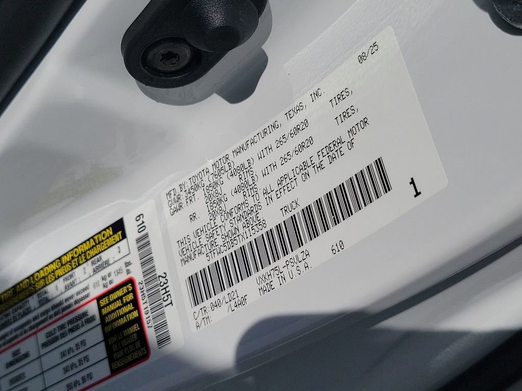 New 2026 Toyota Tundra Limited image 50
