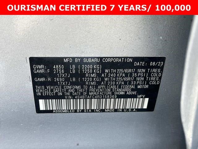 Used 2024 Subaru Outback Premium image 30