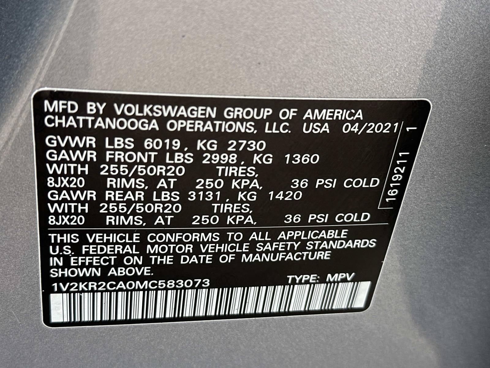 Used 2021 Volkswagen Atlas SE w/ Panoramic Sunroof Package AWD/4WD image 18